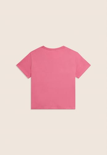 Detalle 2 de FREDDY T-Shirt Cropped Manica Corta con Piccolo Logo – Donna, Cashmere Rose, Large