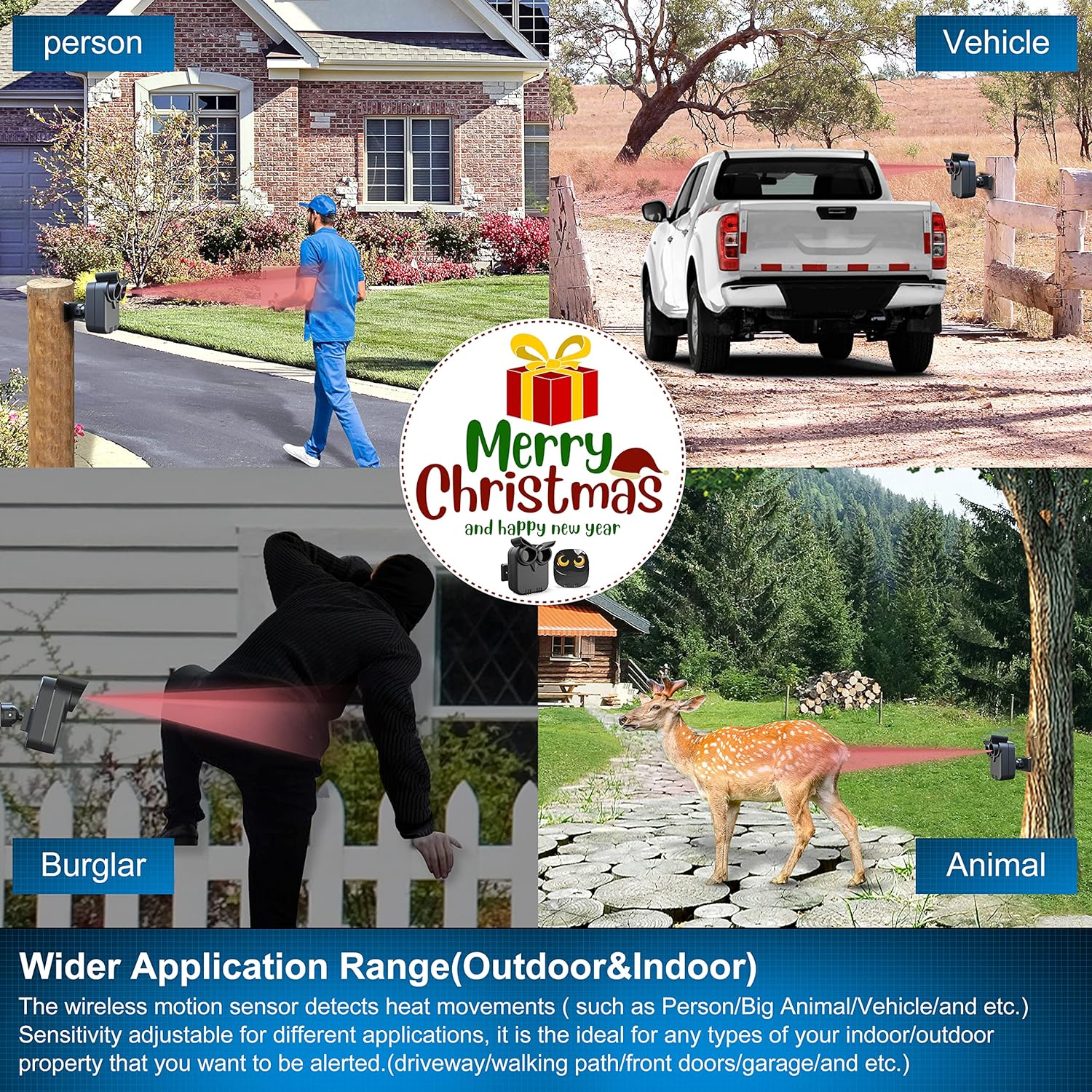 Thumbnail 2 de Driveway Alarm – 1/2 Mile Long Range Wireless Motion Sensor & Receiver (DIY Security Alert System)