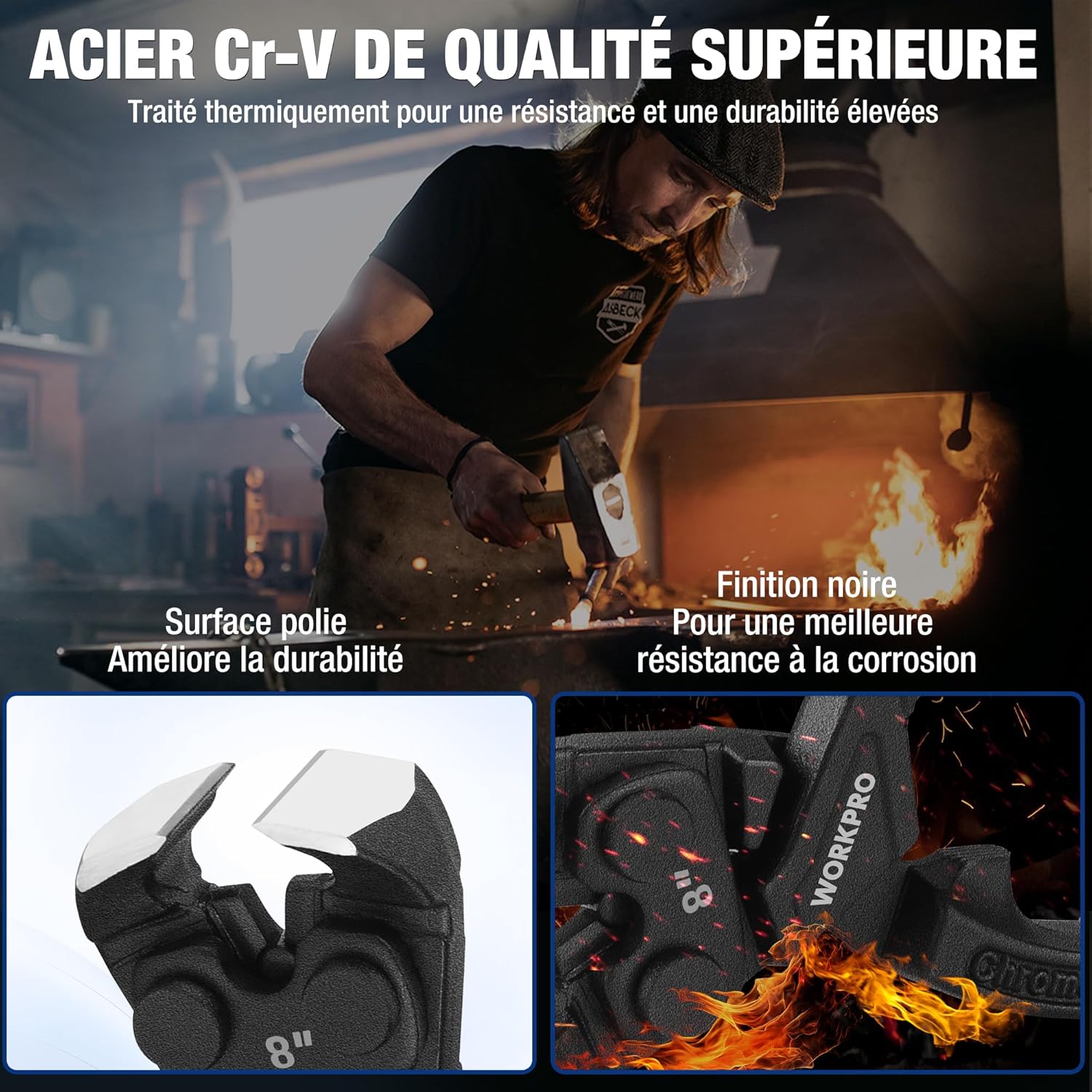 Thumbnail 6 de WORKPRO Tenaille russe 205 mm â pince coupante ergonomique đ