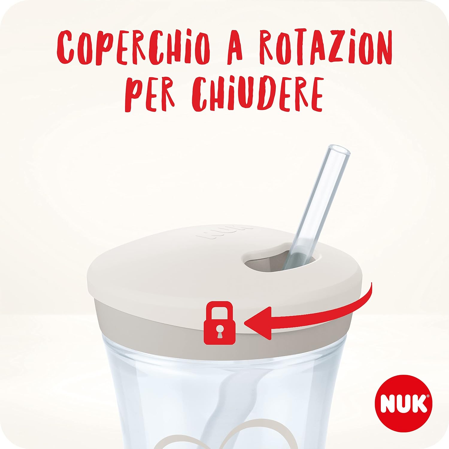 Detalle 1 de NUK Action Cup bicchiere con cannuccia 230ml