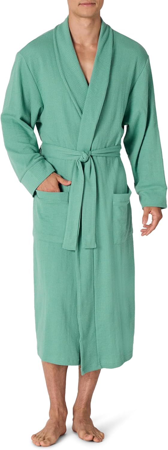Thumbnail 4 de Amazon Essentials Men's Lightweight Cotton Waffle Bathrobe (Big & Tall)