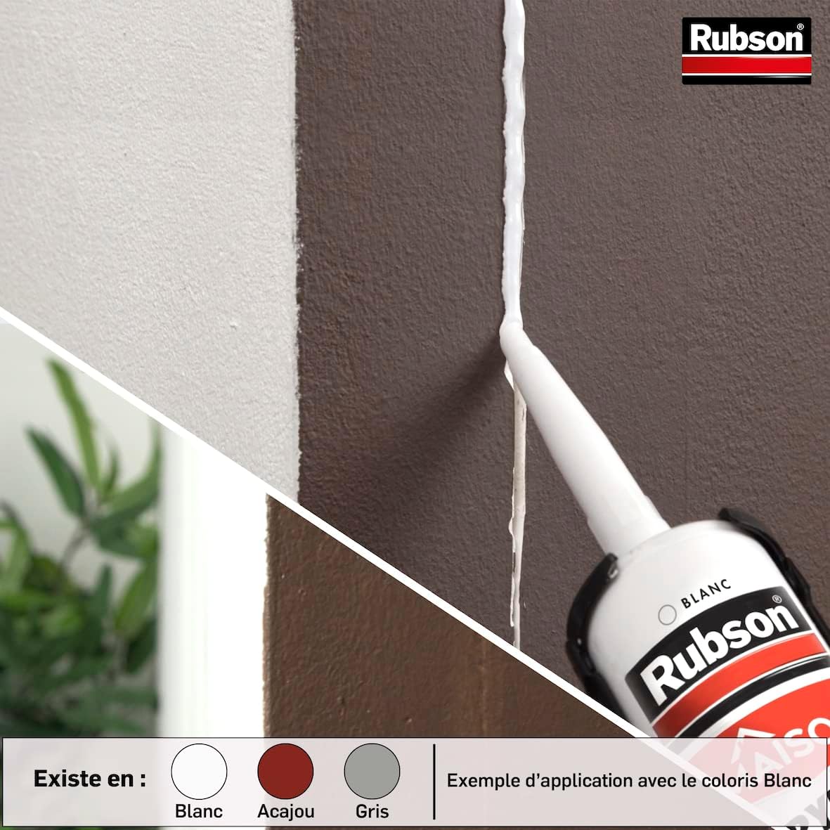 Thumbnail 3 de Rubson Mastic Maison Acrylique Murs & Fenêtres blanc – cartouche 280 ml