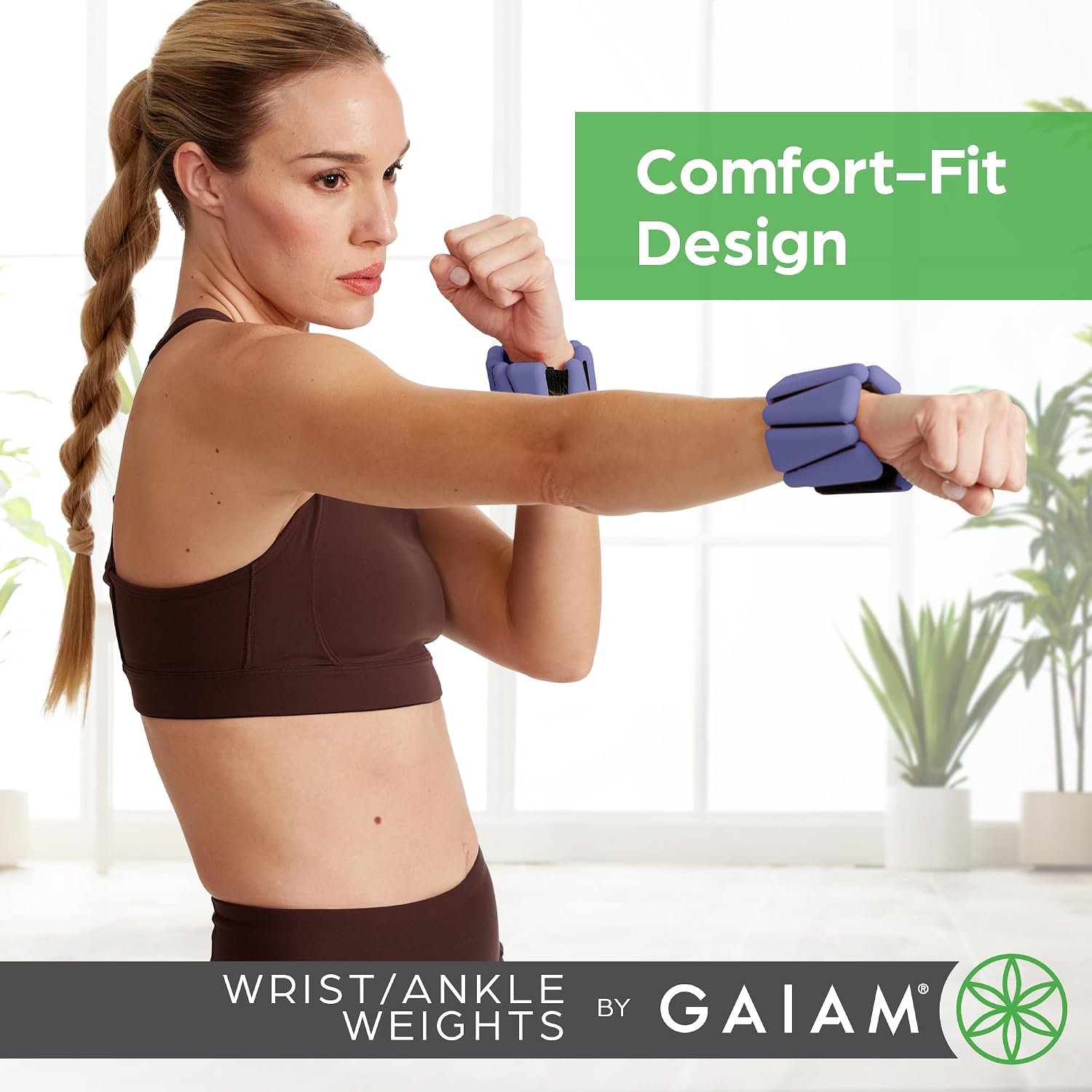 Detalle 1 de Gaiam Wrist and Ankle Weights adjustable for workouts ๐