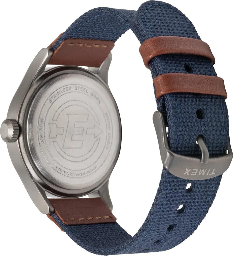 Detalle 2 de Timex Expedition Scout 40mm Fabric Strap Uhr – Blaues Zifferblatt, Textilband