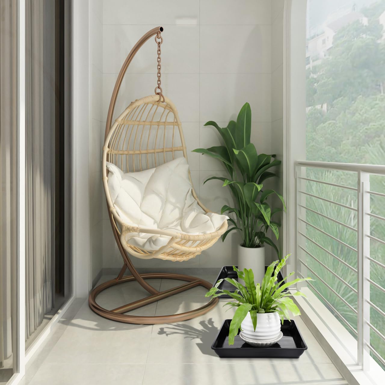 Detalle 2 de Milisten Square Plant Saucer 35cm