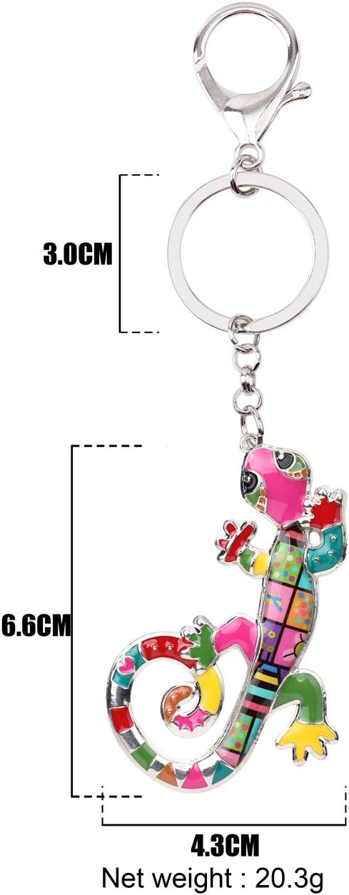 Thumbnail 5 de DOWAY Enamel Cute Lizard Gecko Keychain
