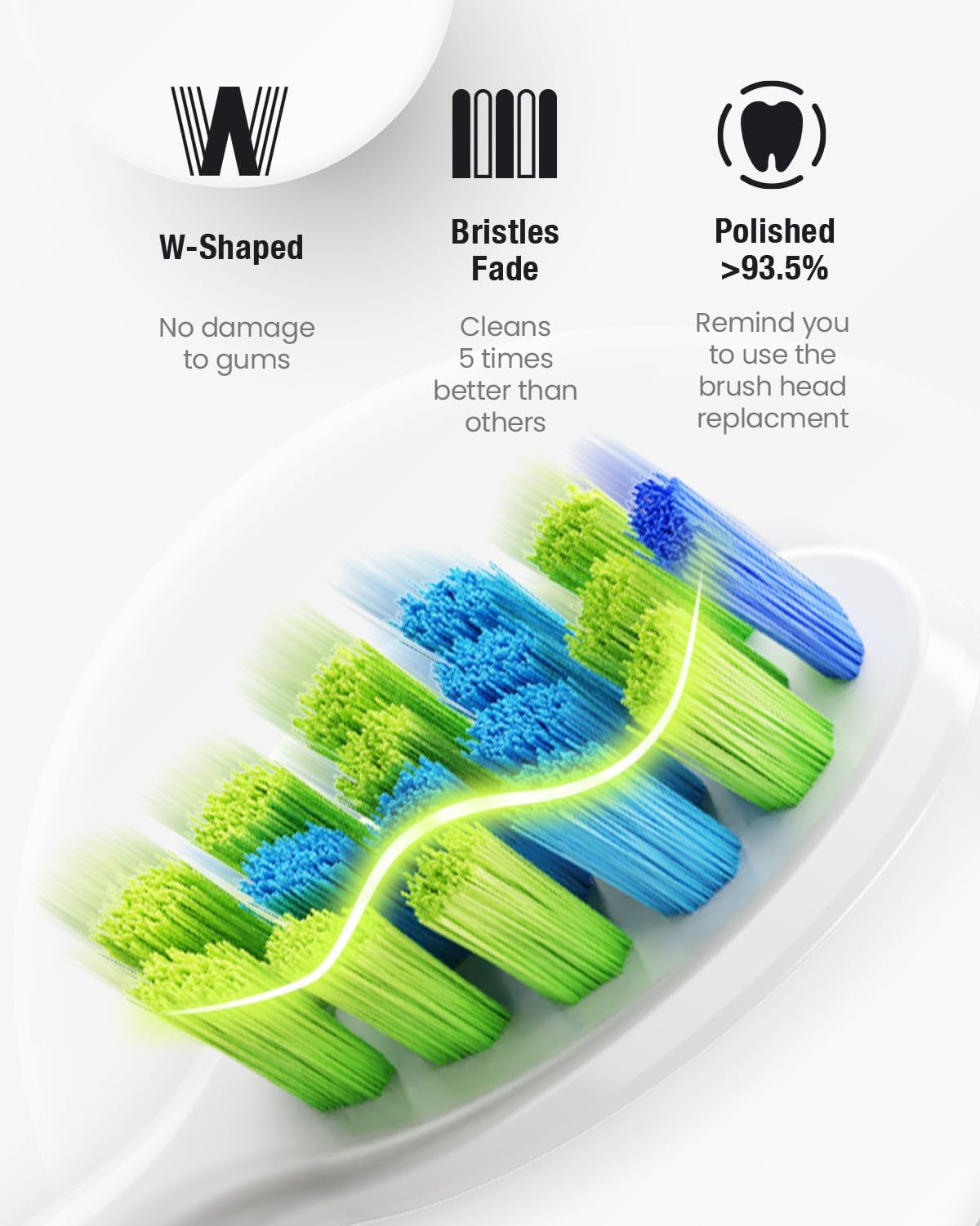 Detalle de 7AM2M Sonic Electric Toothbrush for Adults & Kids (Pink) with 6 Brush Heads, 5 Modes, Type-C Charging, and Up to 120 Days on a Single Charge