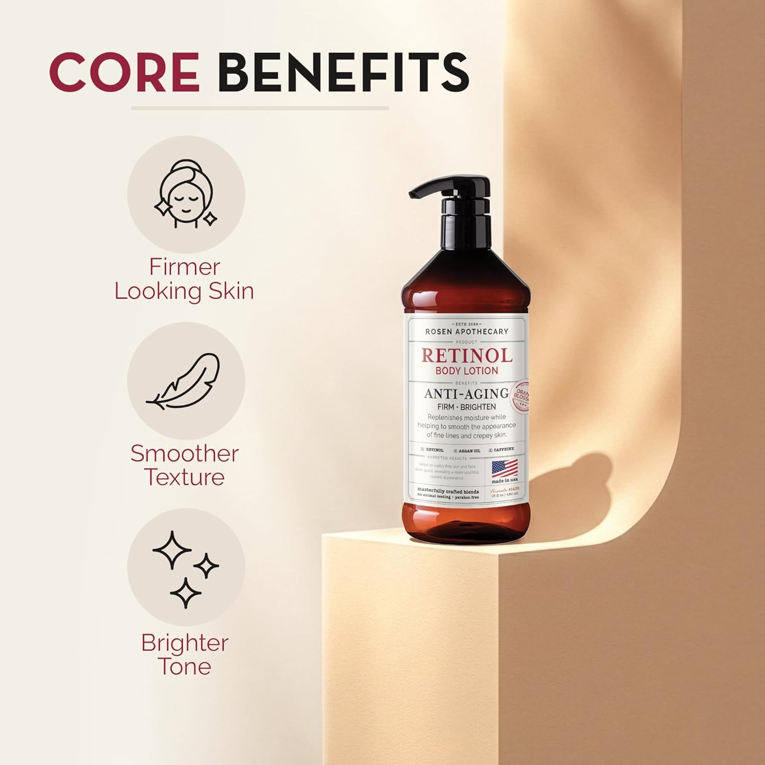 Thumbnail 2 de Rosen Apothecary Anti-Aging Retinol Body Lotion for Crepey Skin