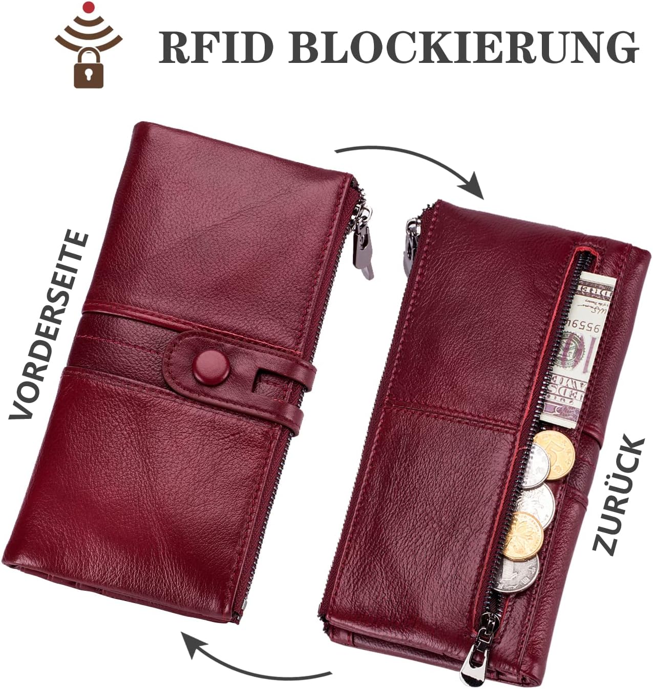 Thumbnail 3 de Vintage Geldbörse für Damen mit RFID Schutz