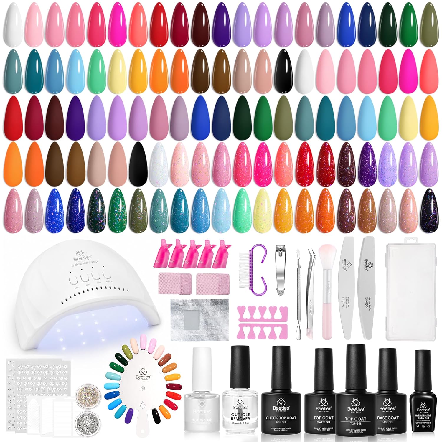 Detalle de Beetles Gel Nail Kit 68 pcs ๐