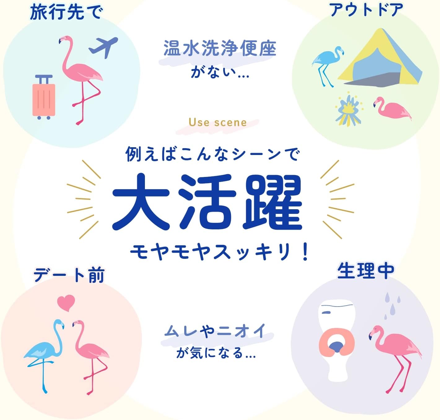 Detalle 1 de レック(LEC) Femia 女性用デリケートゾーンウェットシート 20枚×8個 無香料・トイレに流せる