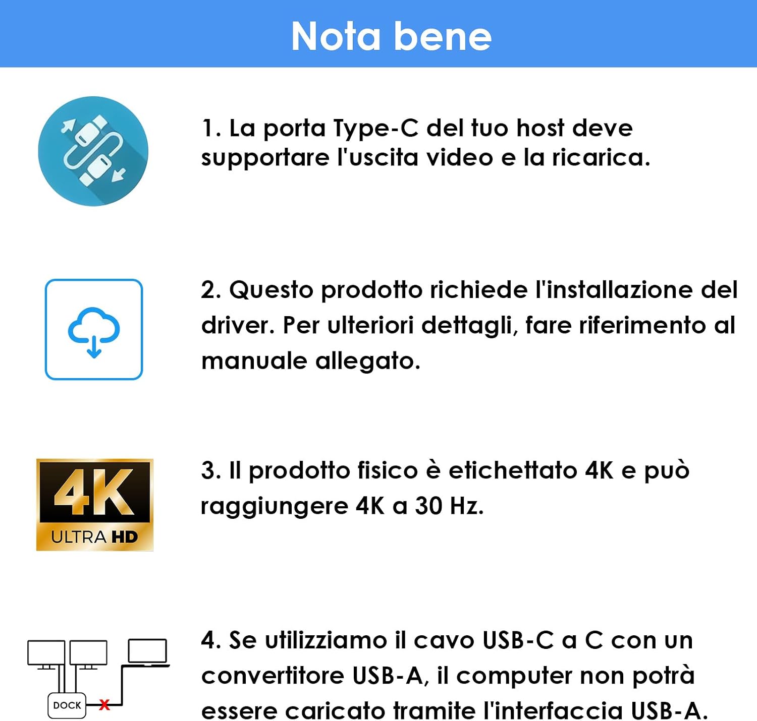 Detalle 1 de WAVLINK Docking station USB-C a due monitor con doppio HDMI, Gigabit Ethernet e 130 W PD