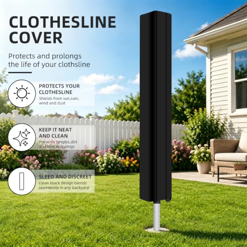 Thumbnail 7 de Lumora Rotary Washing Line Cover 420D Heavy Duty Waterproof (168x16x16 cm) for Brabantia Rotaries