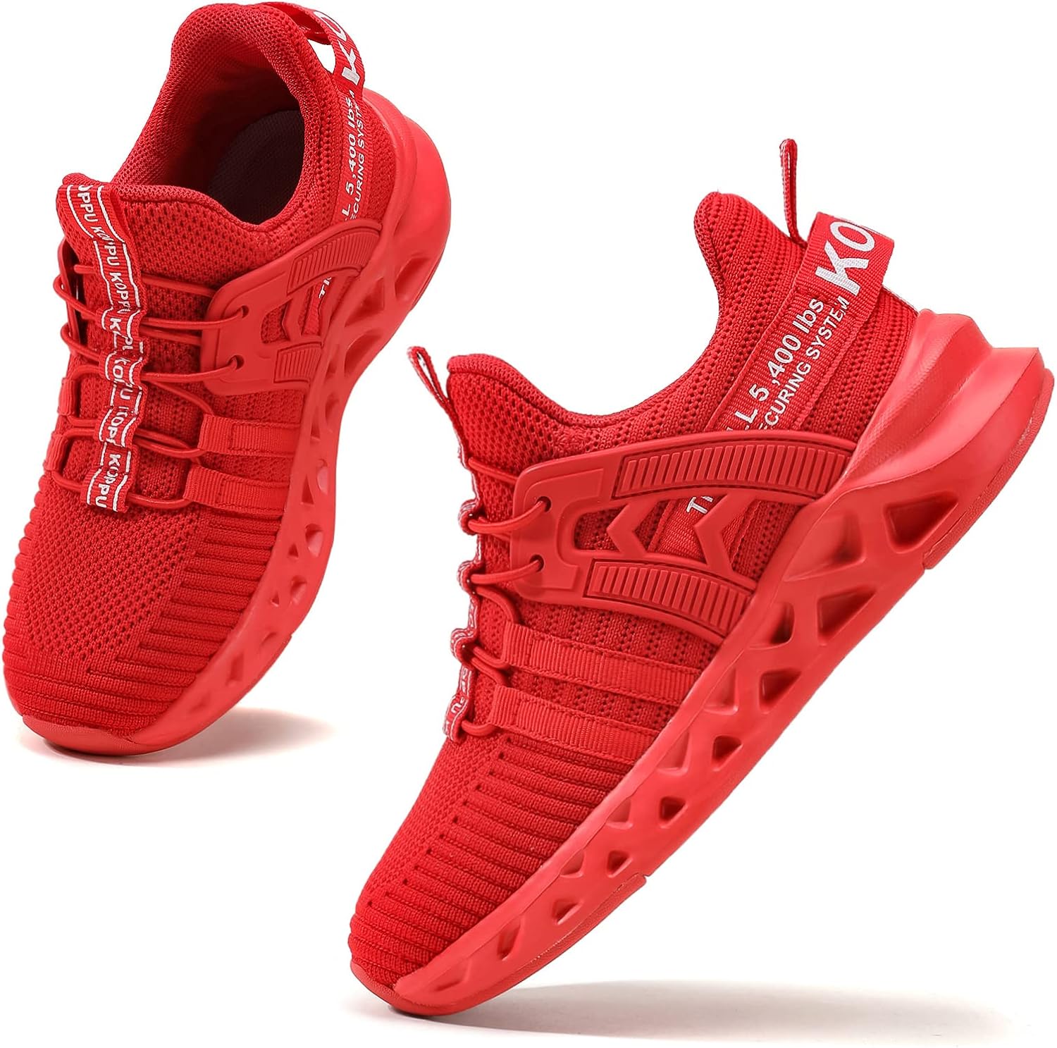 Detalle de Koppu Kids Non-Slip Lightweight Knit Mesh Sneakers
