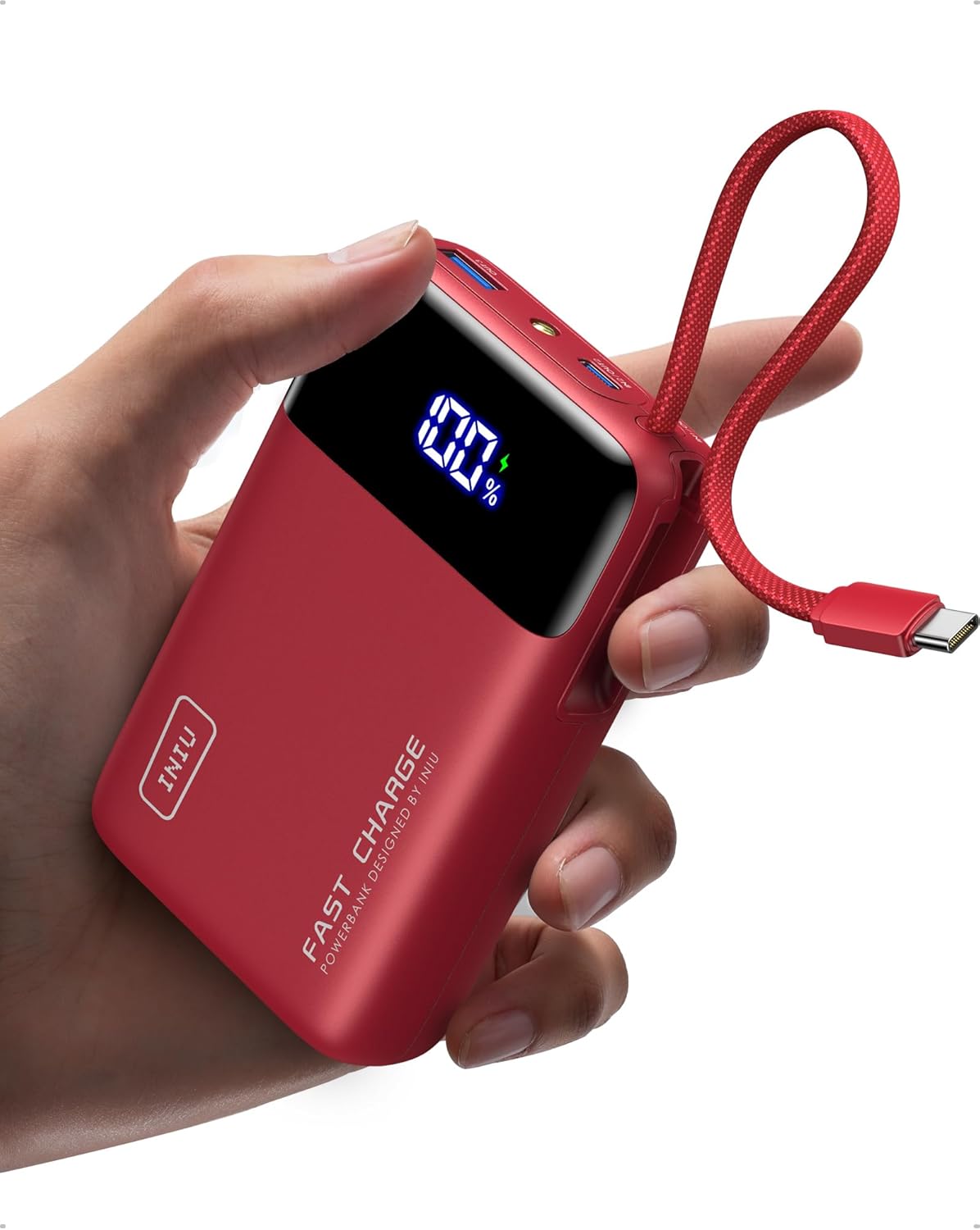 Detalle de INIU 45W Power Bank – Ultraklein mit 20000 mAh und integriertem USB‑C Kabel