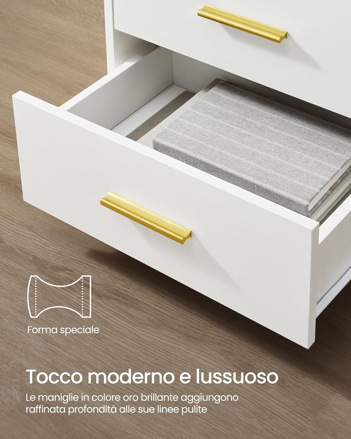 Thumbnail 6 de VASAGLE CUSTOS Collezione – Set di 2 Comodini con Stazione di Ricarica, Luce LED e Design Moderno