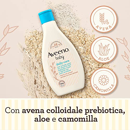 Detalle de Aveeno Baby Daily Care Bagnoschiuma bambini per pelli sensibili, 250 ml