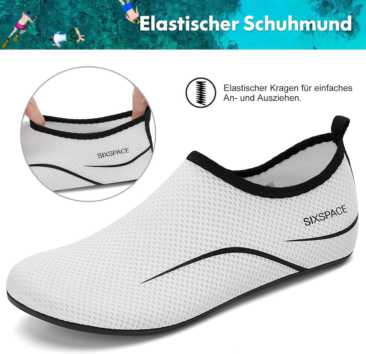 Thumbnail 4 de Sixspace Badeschuhe Wasserschuhe Gr.34-47
