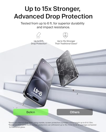 Detalle de Belkin ScreenForce TemperedGlass iPhone screen protector