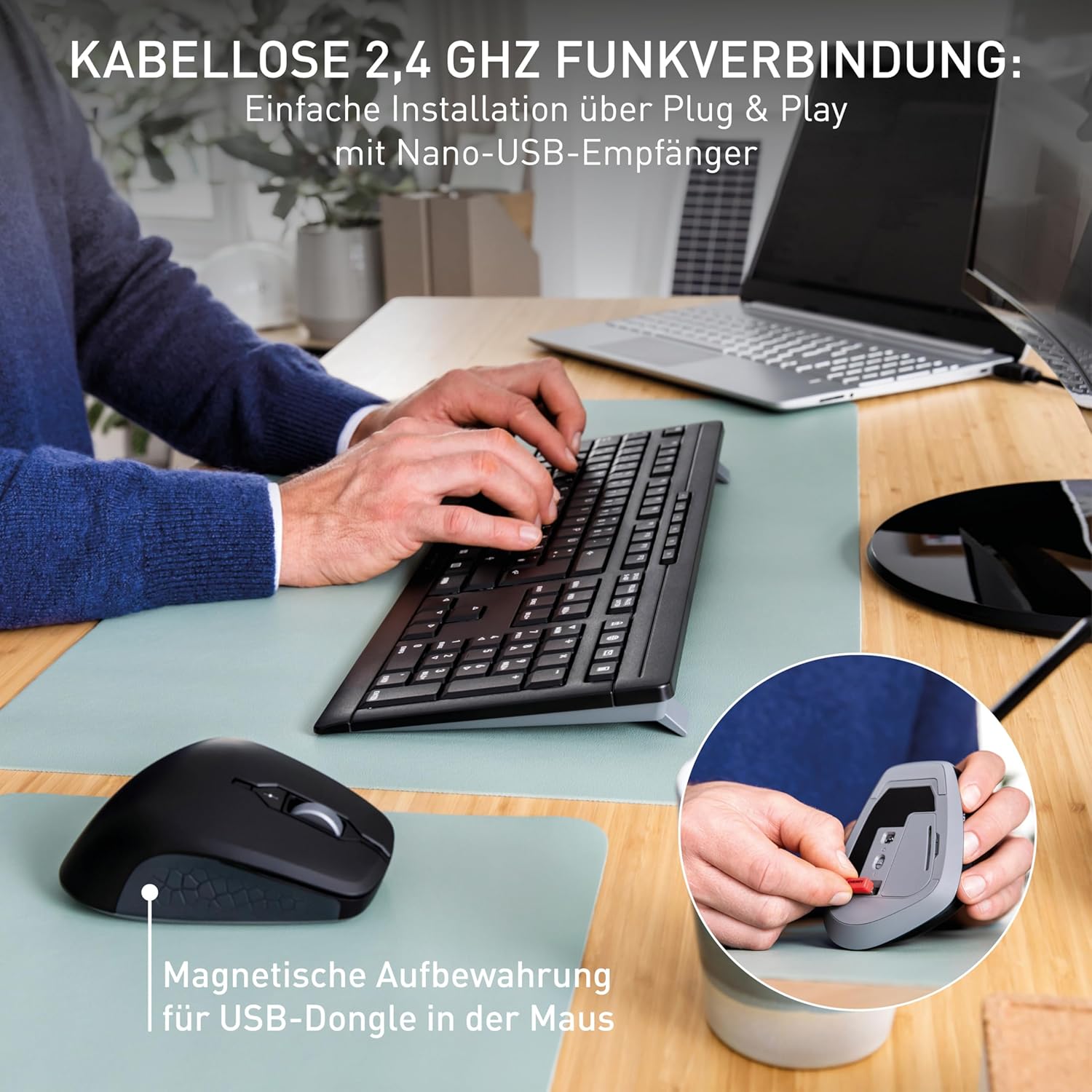 Thumbnail 2 de Cherry Stream Desktop Comfort Tastatur 2,4 GHz