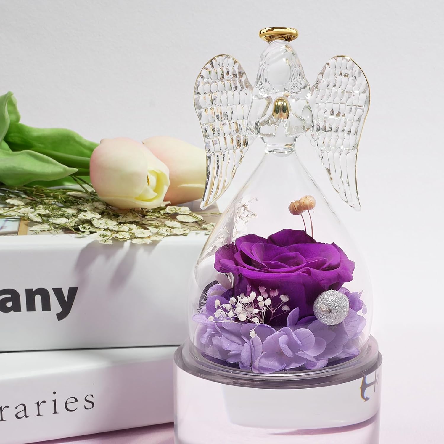 Thumbnail 2 de Miofula Ewige Rose mit Schutzengel – Geschenk für Mama, Oma und Frauen (Muttertag & Jahrestag)