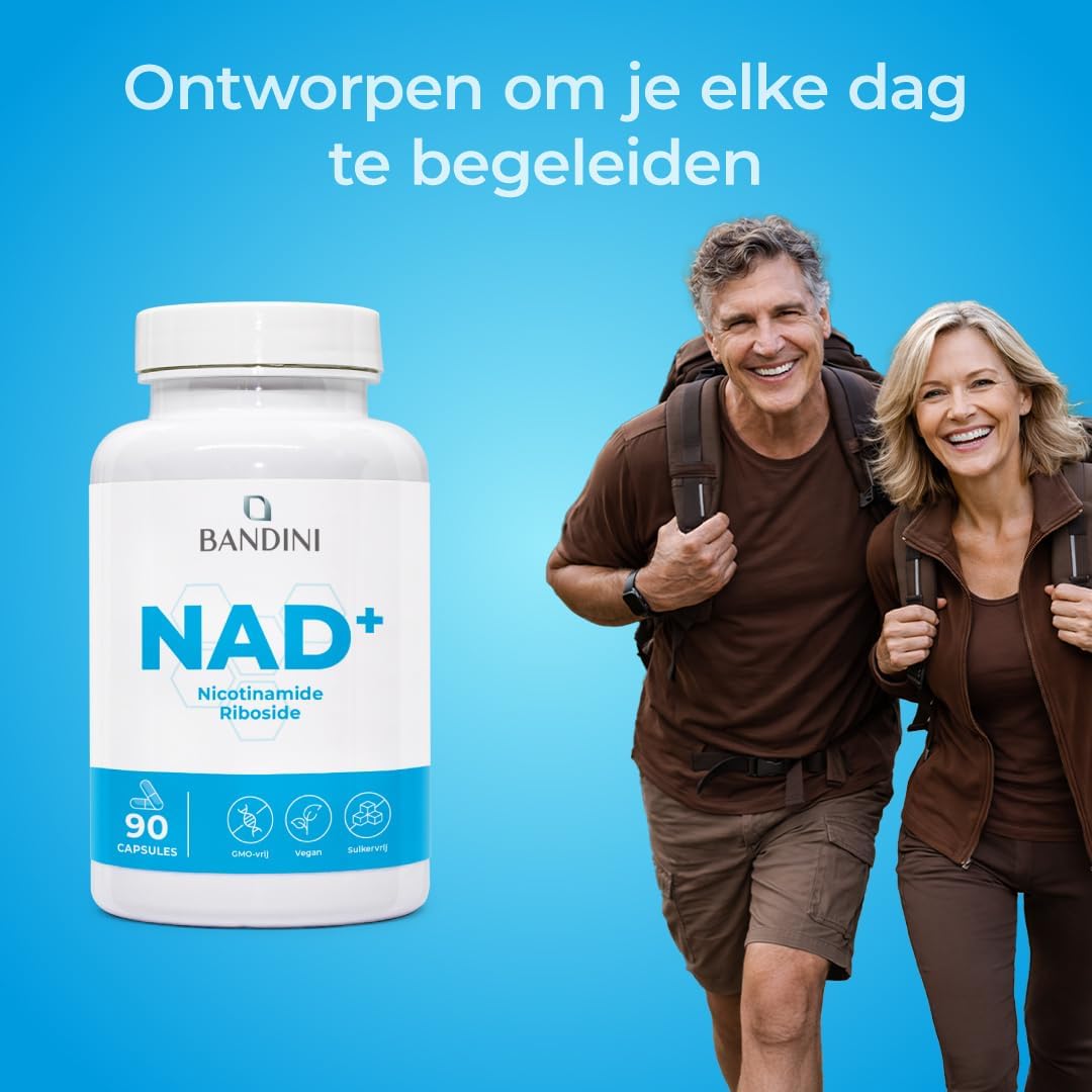 Thumbnail 2 de BANDINI NAD+ nicotinamideribosidechloride capsules, 300 mg, vegan, 90 stuks