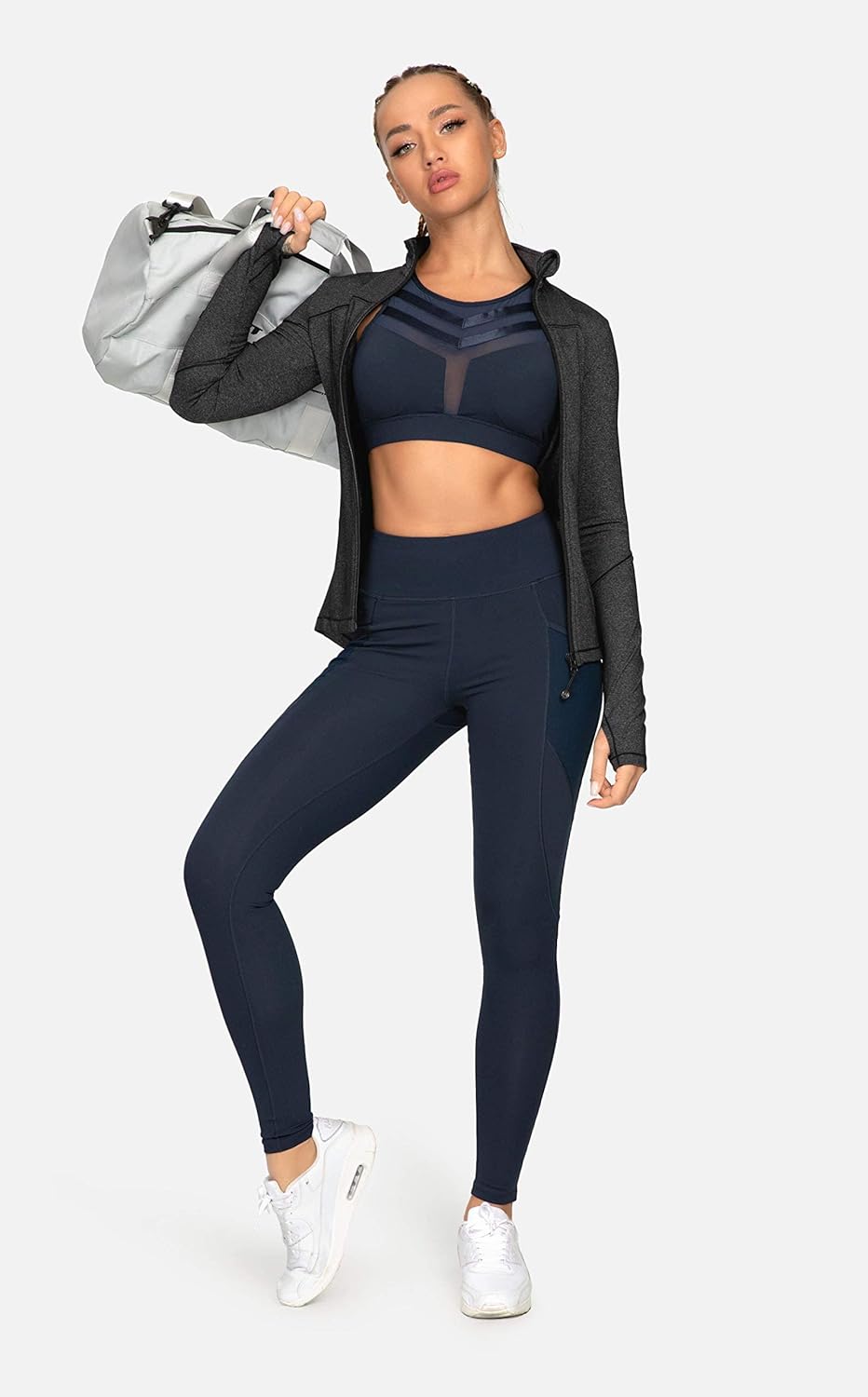 Thumbnail 4 de QUEENIEKE Women's Running Jacket: Ultra-Lightweight, Breathable Full-Zip Track Jacket for Yoga, Running, and Gym