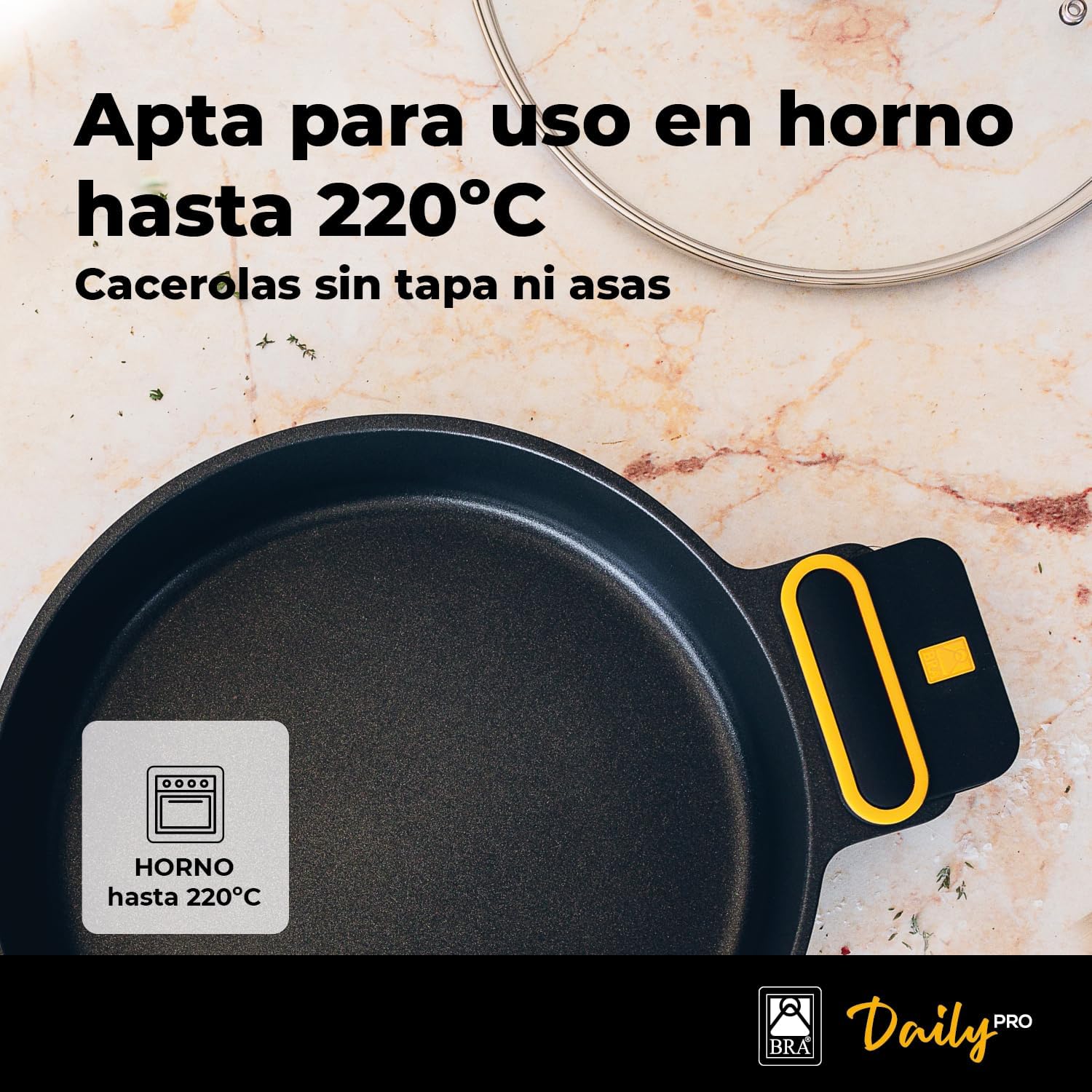 Detalle 2 de BRA Daily Pro Juego de 9 Piezas de Aluminio Fundido