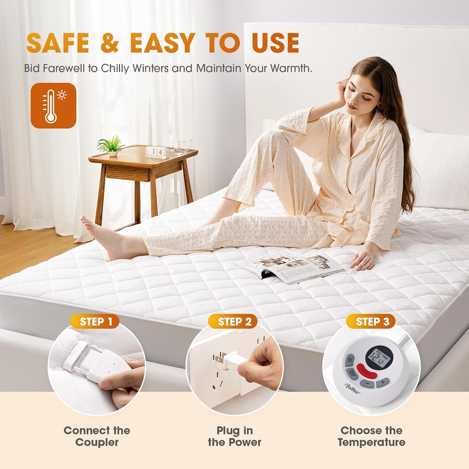 Thumbnail 6 de Heated Mattress Pad Queen Size 60"x80"