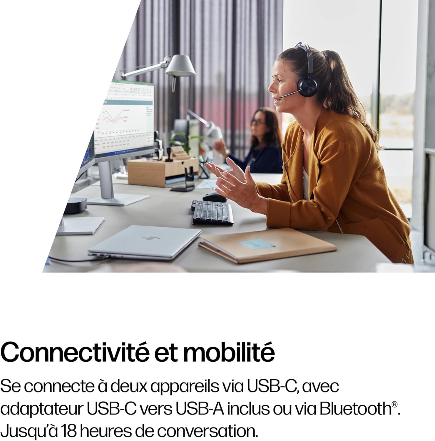 Thumbnail 2 de Poly Voyager Focus 2 UC sans fil