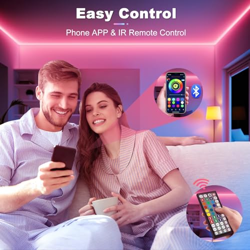 Thumbnail 3 de Realky Striscia LED 20M RGB: luce multicolore sincronizzata, controllo Bluetooth e musica per casa, feste e gaming