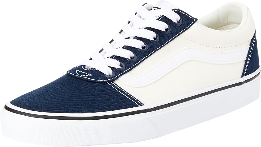 Detalle de Vans Ward Zapatillas Hombre Suede/Canvas Negro/Blanco 🖤