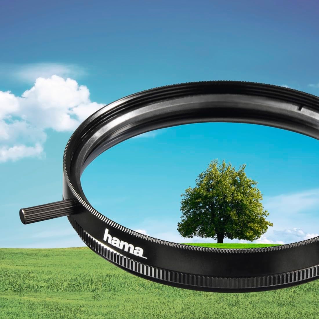 Thumbnail 1 de Filtre polarisant circulaire Hama 67 mm : traitement double couche par face, monture métal noir