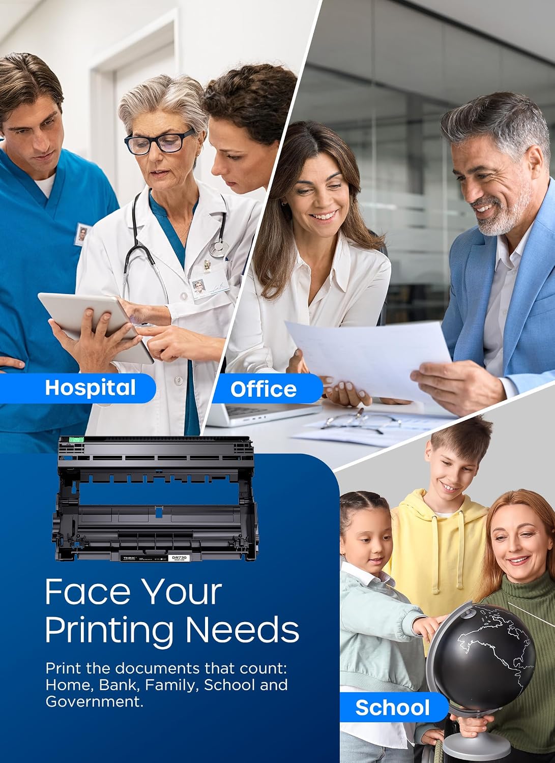 Thumbnail 6 de Timink DR730 Drum Unit, 12,000-Page Yield for Select Brother Printers