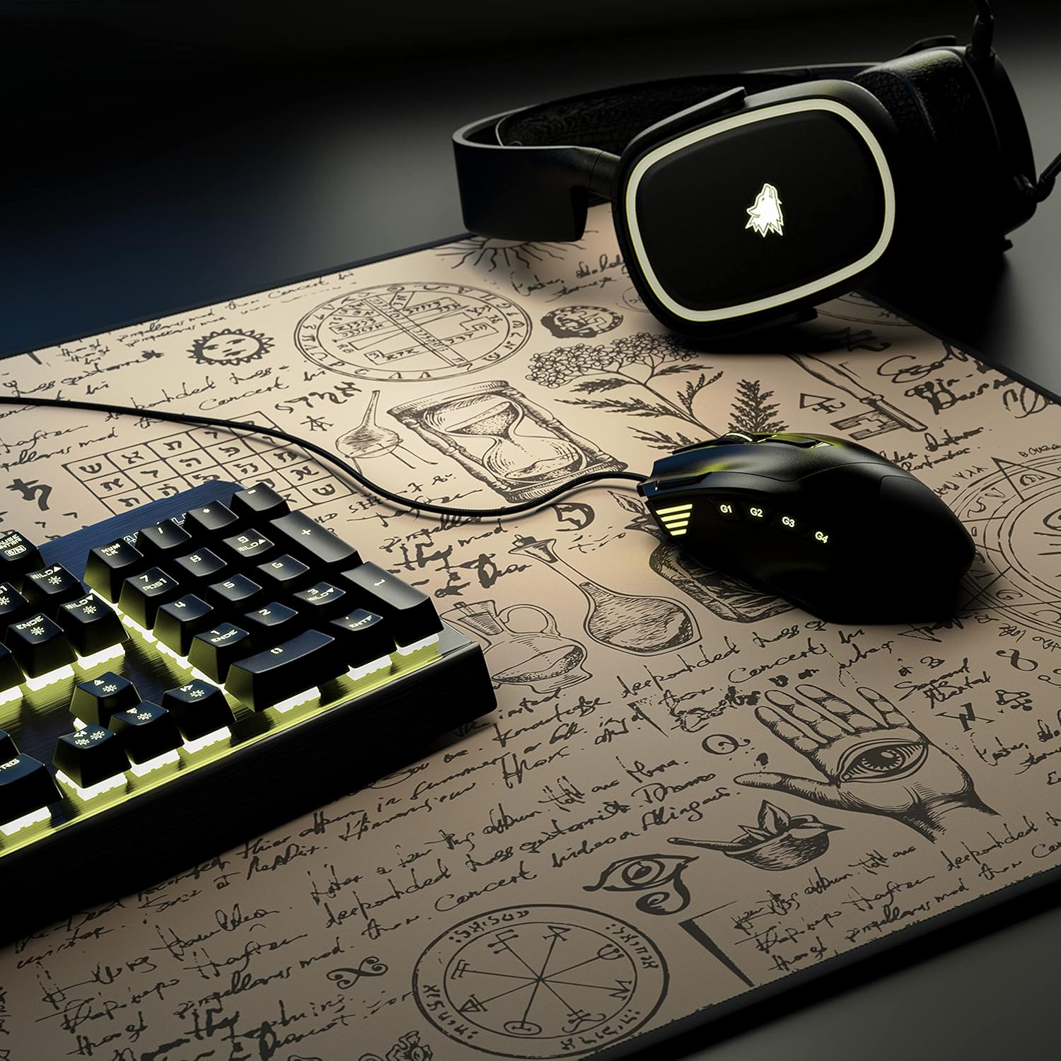 Detalle 2 de TITANWOLF Alchemy XXL Mouse Mat 900x400mm
