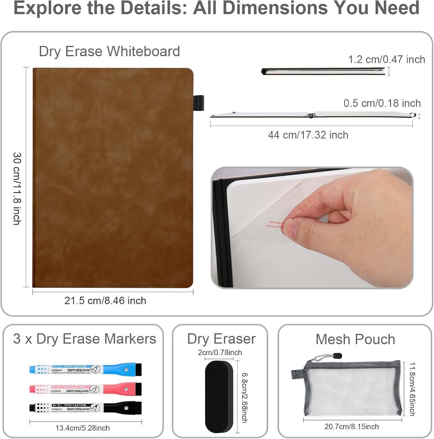 Detalle de AGM Mini whiteboard 30 x 21.5cm