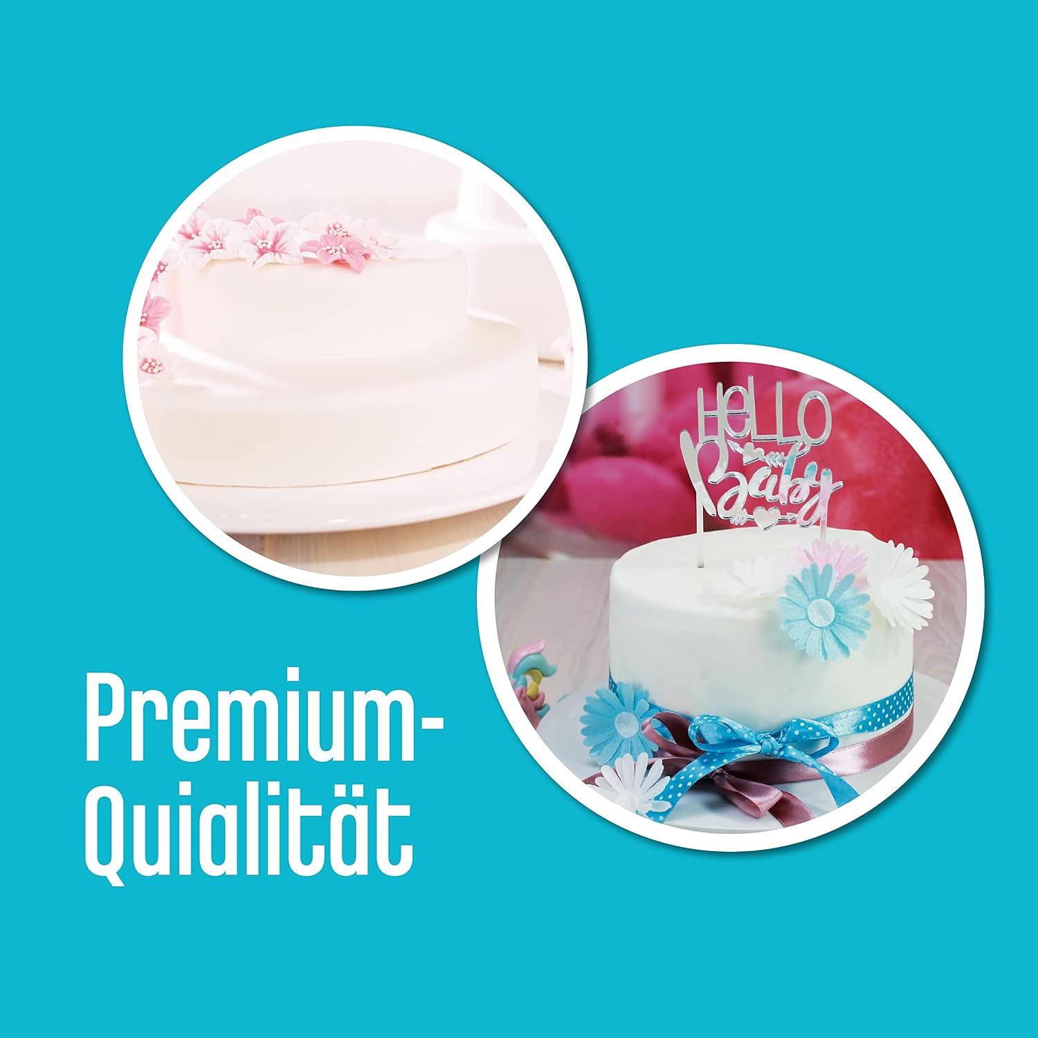 Thumbnail 1 de DECOCINO Fondant weiß – 7 Kilo Vorteilspack: vegan, Laktosefrei, ideal zum Verzieren
