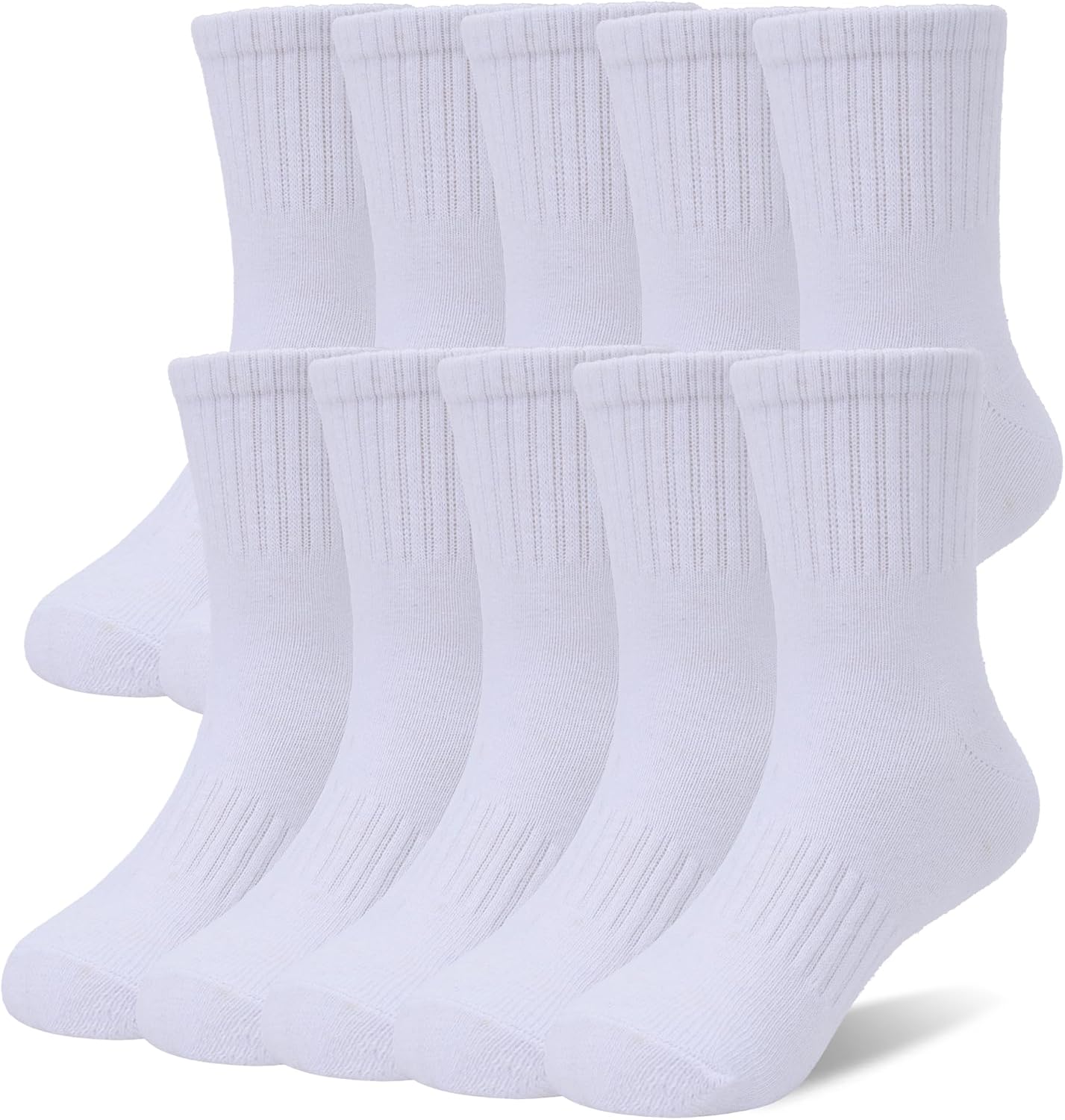 Imagen de SEEYAN Kids Socks: Classic Black, White & Grey Crew Socks for Busy Kids en OfertitasTOP