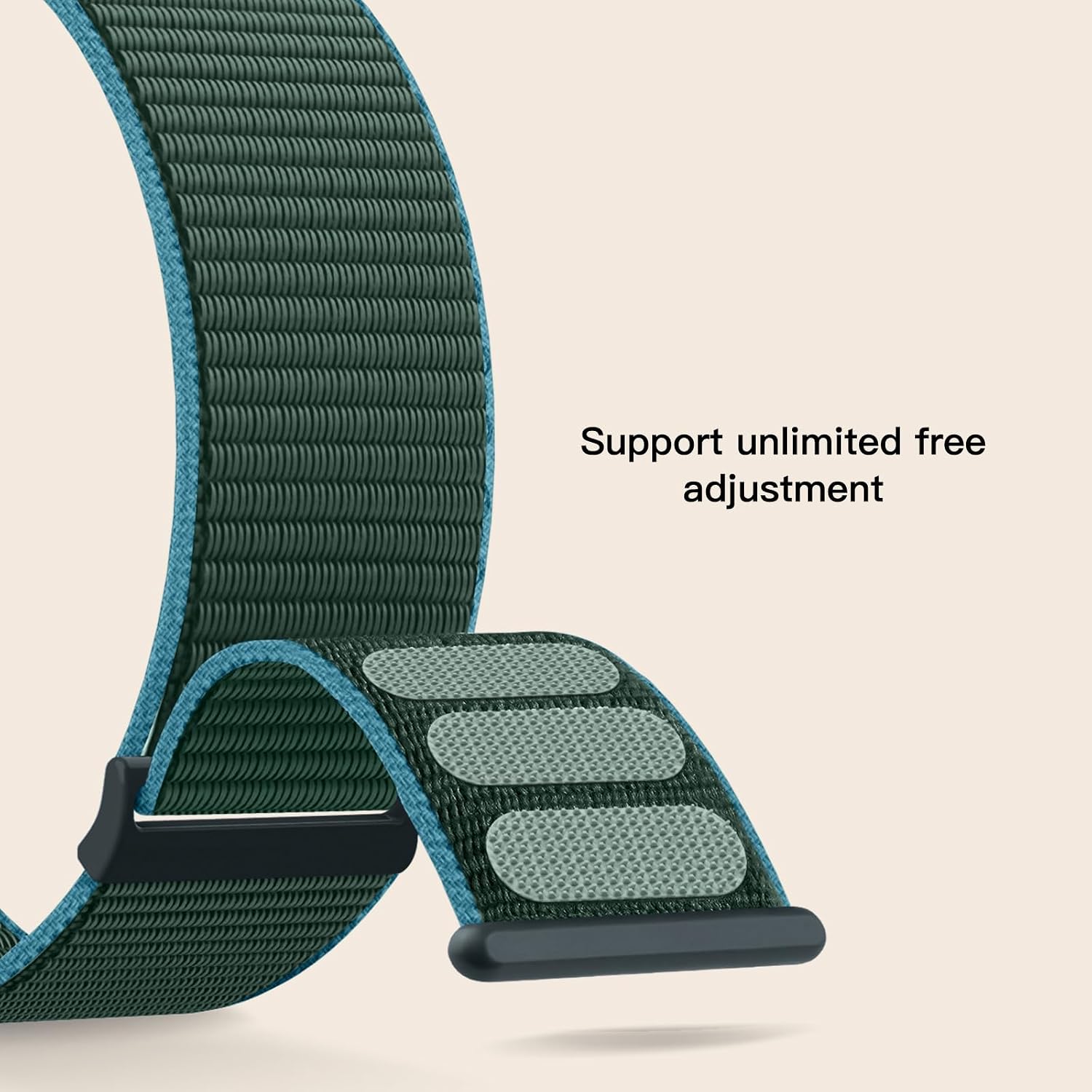 Detalle de Yoohoo Nylon Straps for Apple Watch: Soft, breathable replacement bands for all sizes