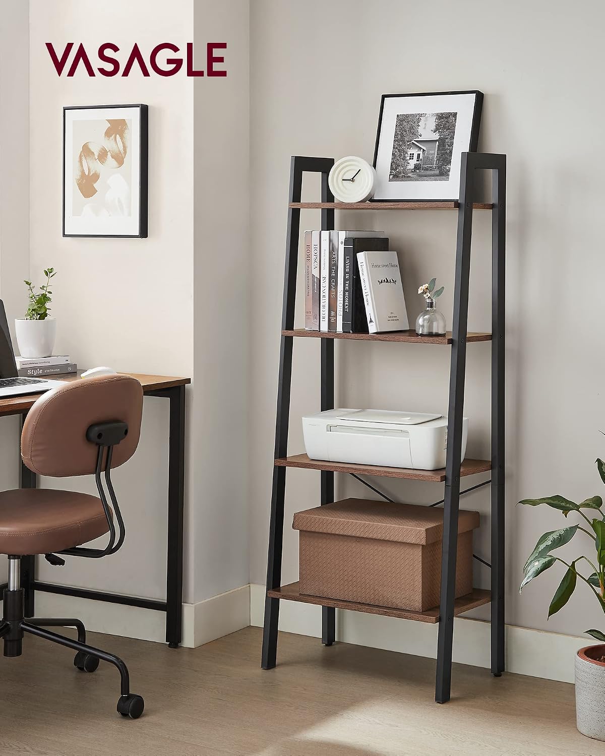 Detalle de VASAGLE Ladder Shelf 4-Tier