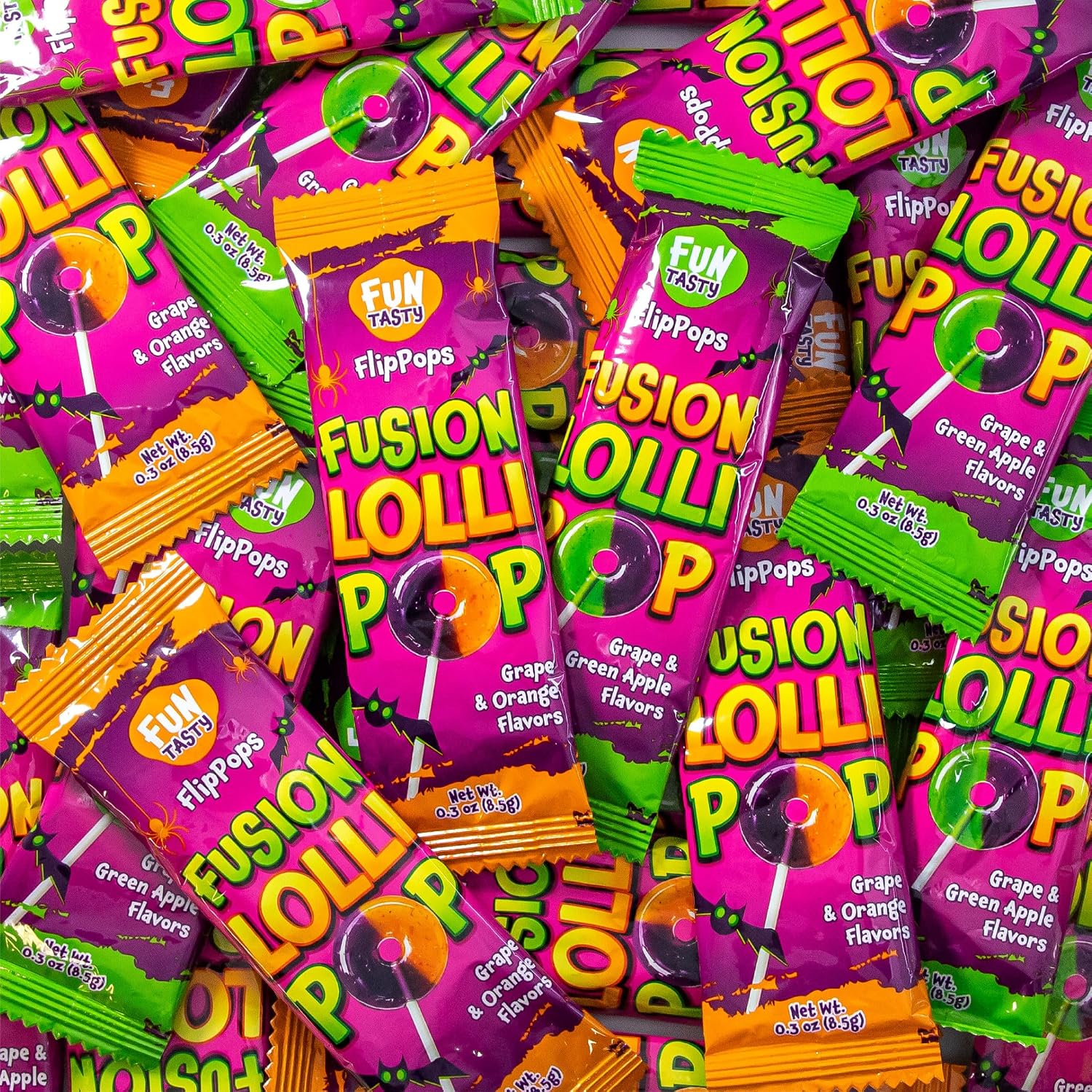 Thumbnail 6 de FUNTASTY Halloween Lollipops, 40 Count, Individually Wrapped Sweet & Sour Candy