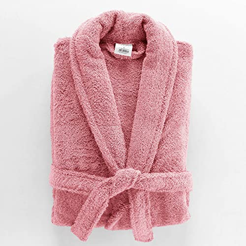 Detalle de Douceur d'Intérieur Peignoir de Bain 100% Coton – Tendresse Bois de Rose