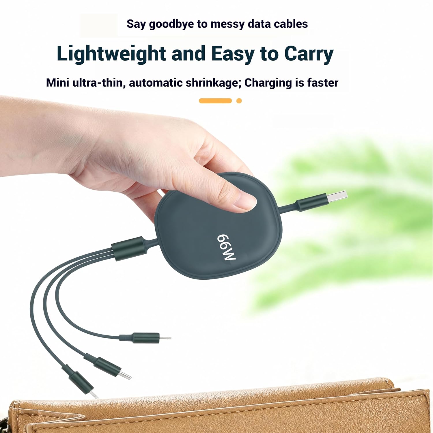 Thumbnail 6 de Multi Charger Cable 66W 3‑in‑1 retractable 1.2m