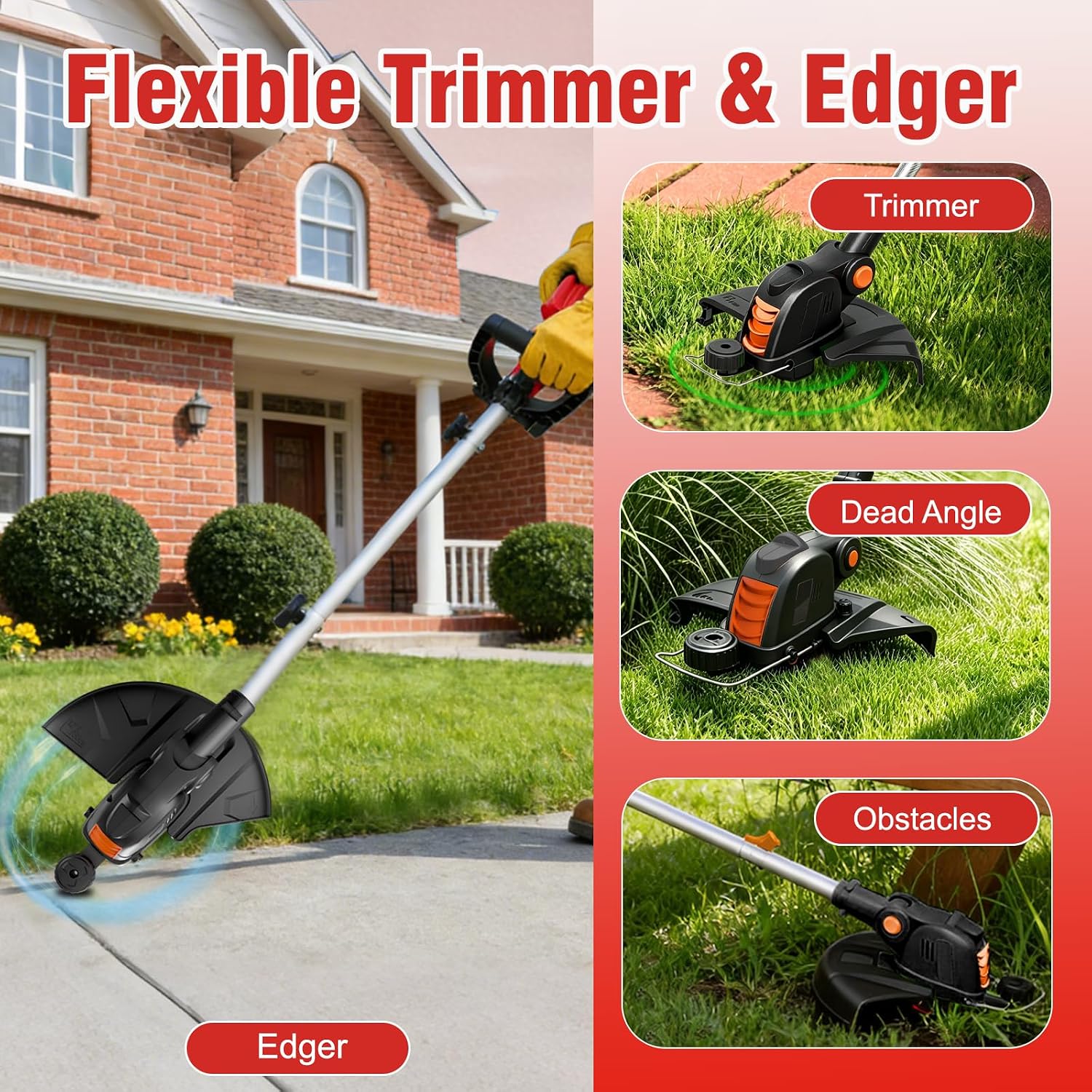 Thumbnail 1 de Cordless String Trimmer with 12-Inch Cutting Path