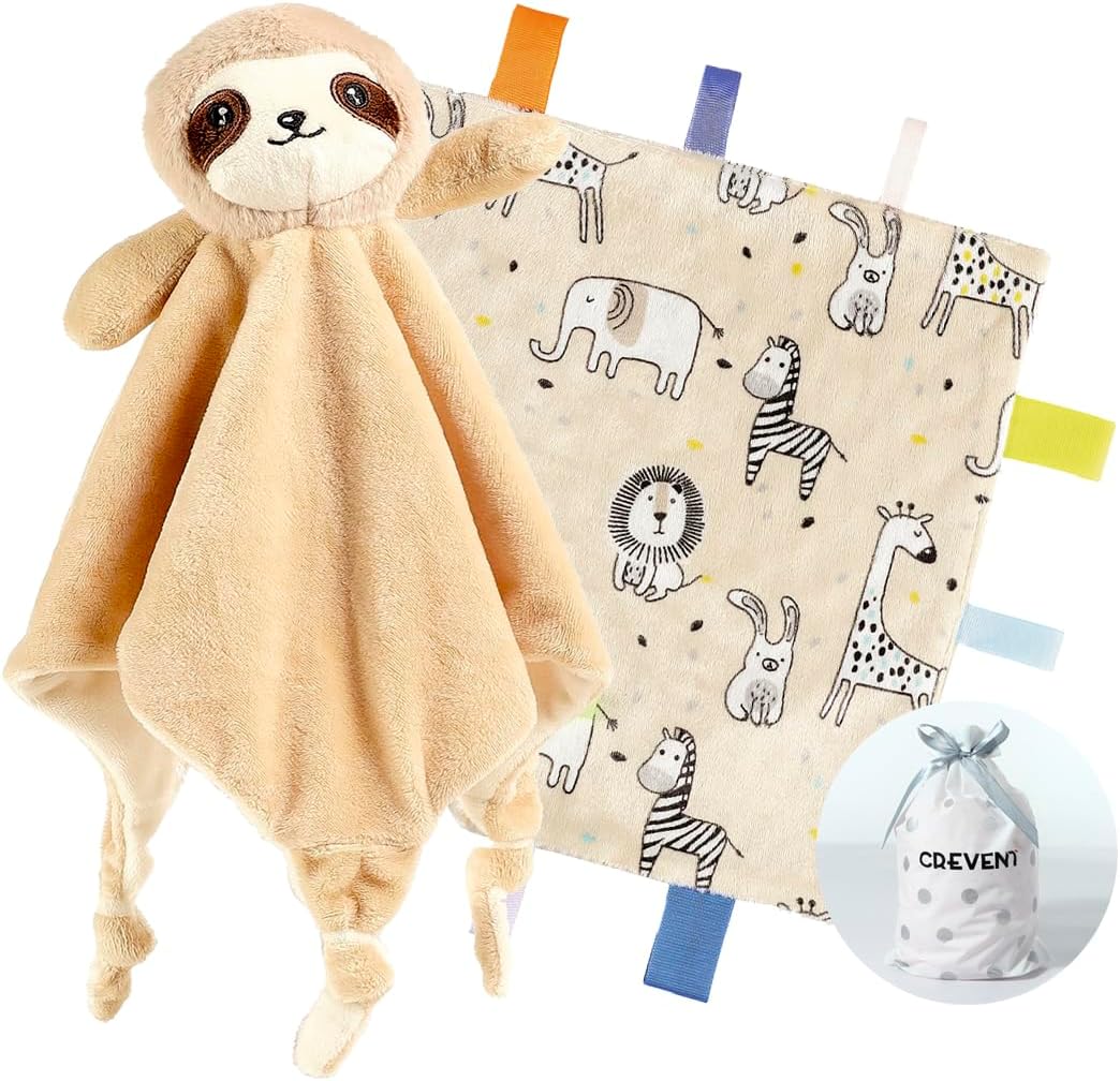 Detalle de CREVENT Cozy Plush Baby Security Blanket 34x34
