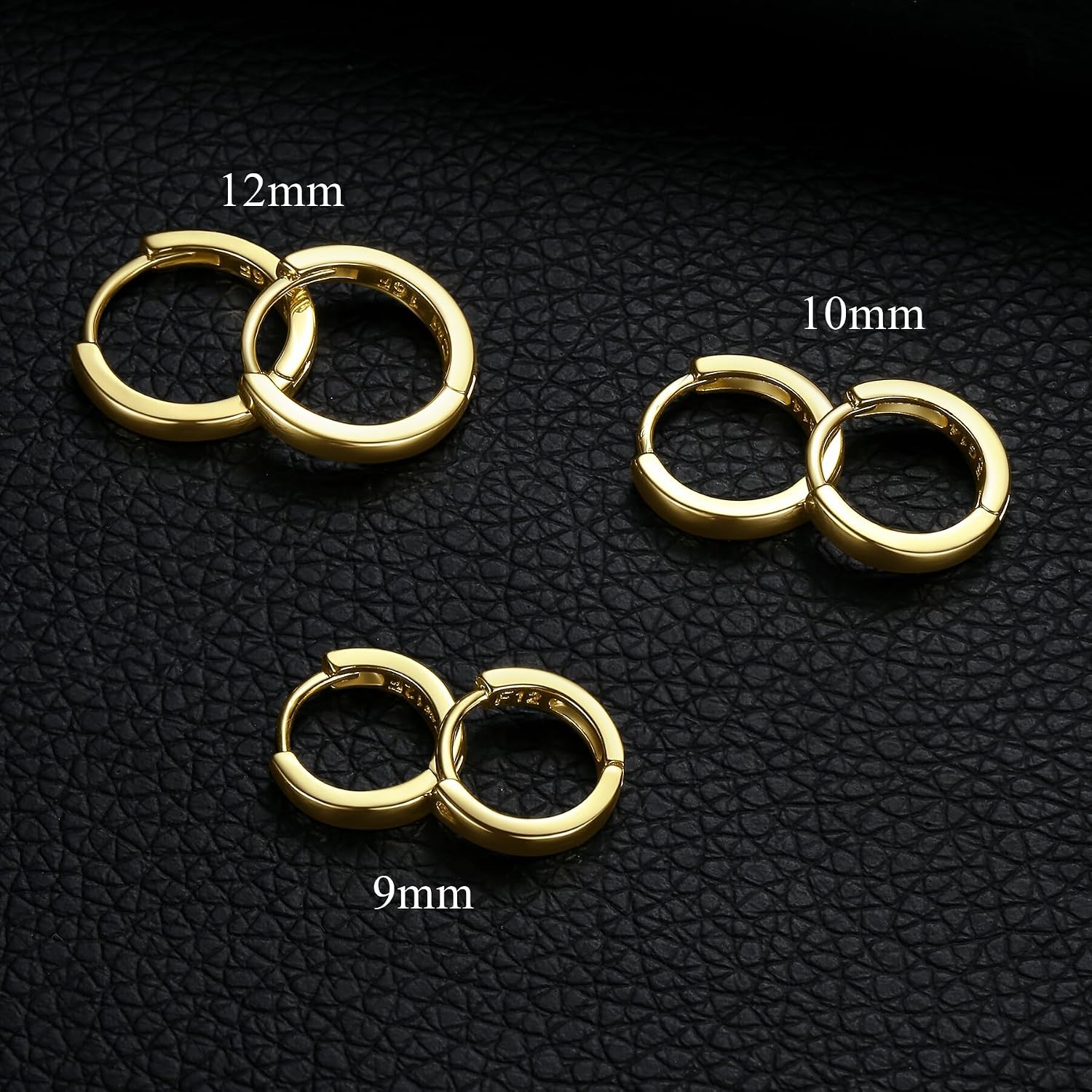 Detalle 1 de ORANGELOVE Huggie Hoop Earrings, 14K Gold-Plated