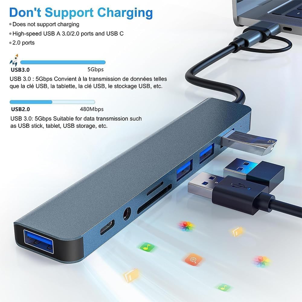 Thumbnail 5 de USB C Hub 3.0 8-in-1 Multiport