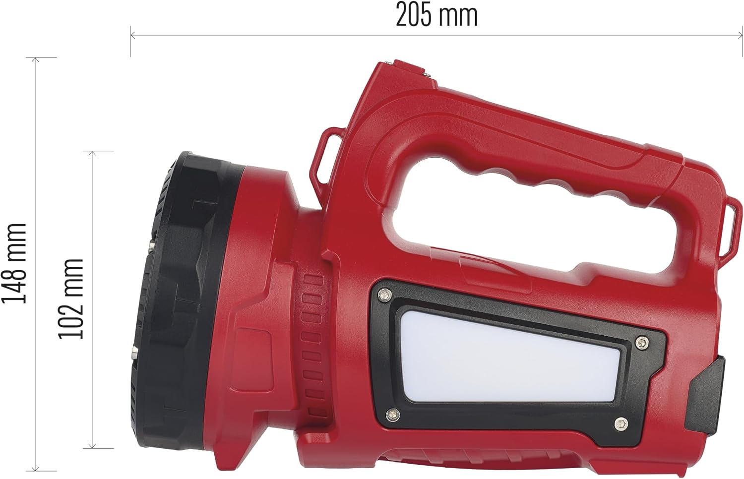 Detalle 1 de EMOS akumulatorowy reflektor ręczny LED 1000 lm, zasięg 500 m, IP44
