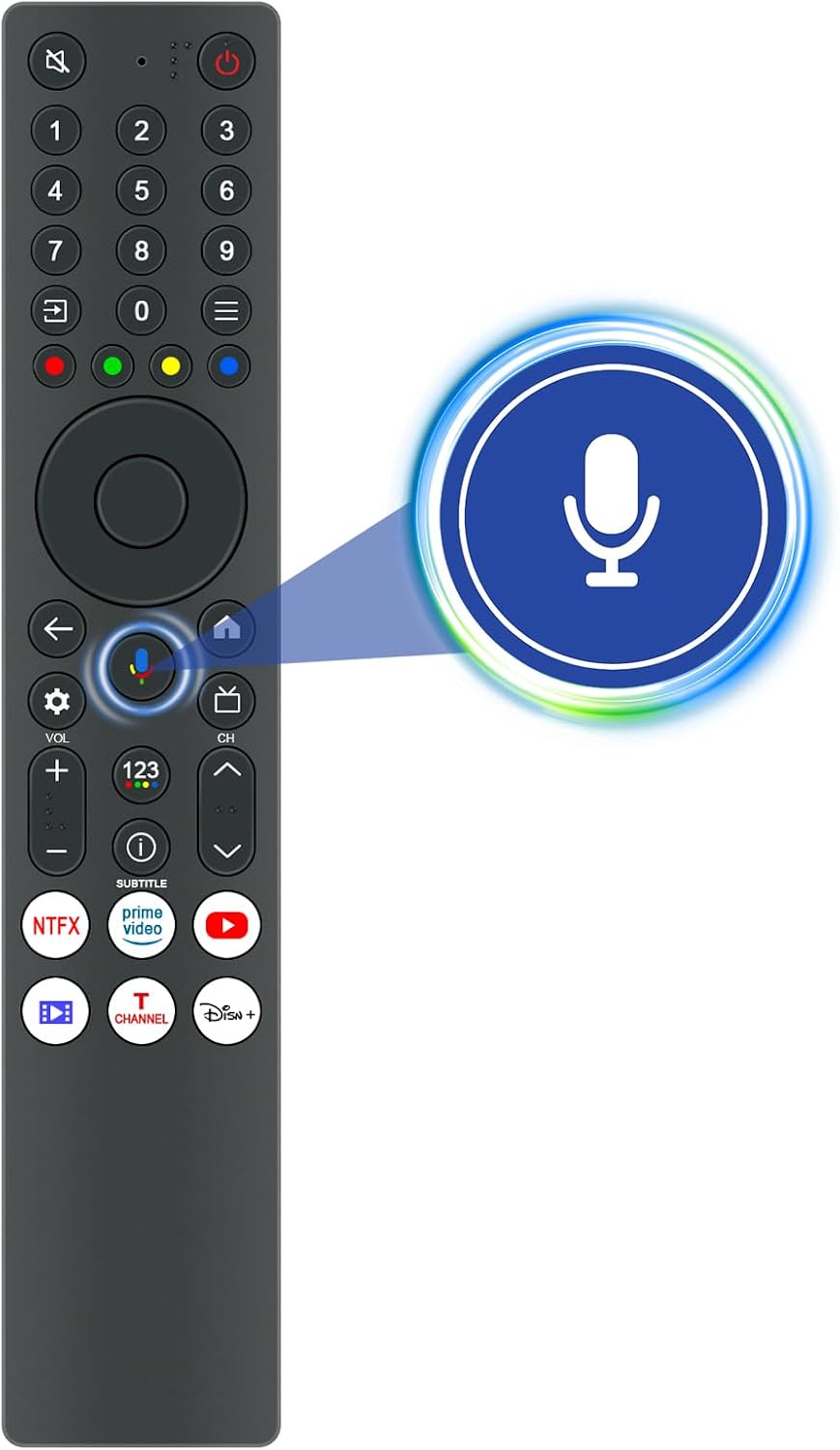Detalle 2 de VINABTY Replacement Voice Remote Control for TCL QLED 4K (Compatible with select UK models)