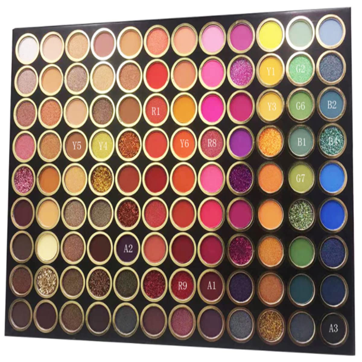 Detalle de Beauty Searcher 108 Farben professionelle Lidschatten-Palette (matt, Schimmer, Perlmutt, Glitter)